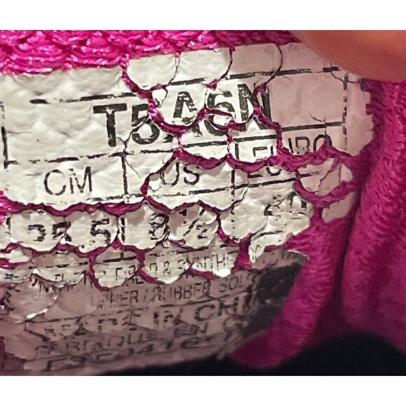 Asics sneakers WOMENS Gel Kayano 22 Size US 8.5 running low top Aqua Glow Pink - Picture 6 of 6